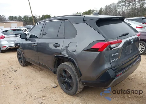 2020 Toyota Rav4 Hybrid Xse z USA, uszkodzony, nr VIN 2T3EWRFVXLW080600